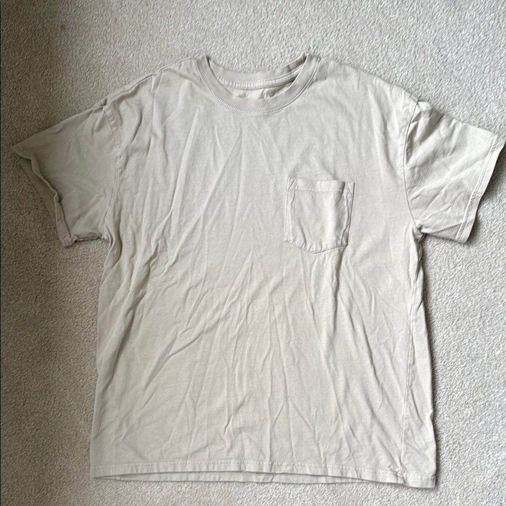 Goodfellow & Co Cream Short Sleeve Tee